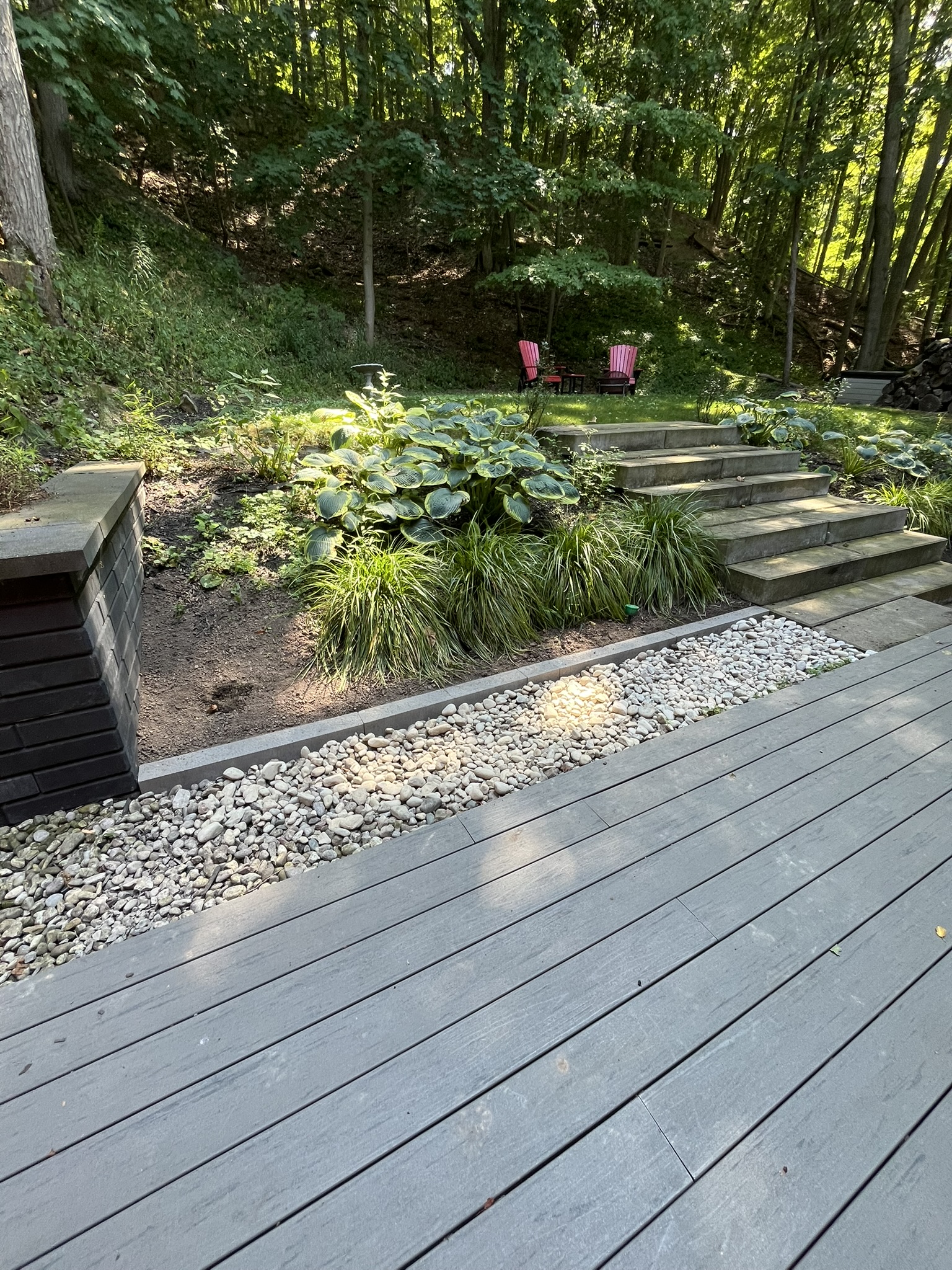 Deck and planter detail